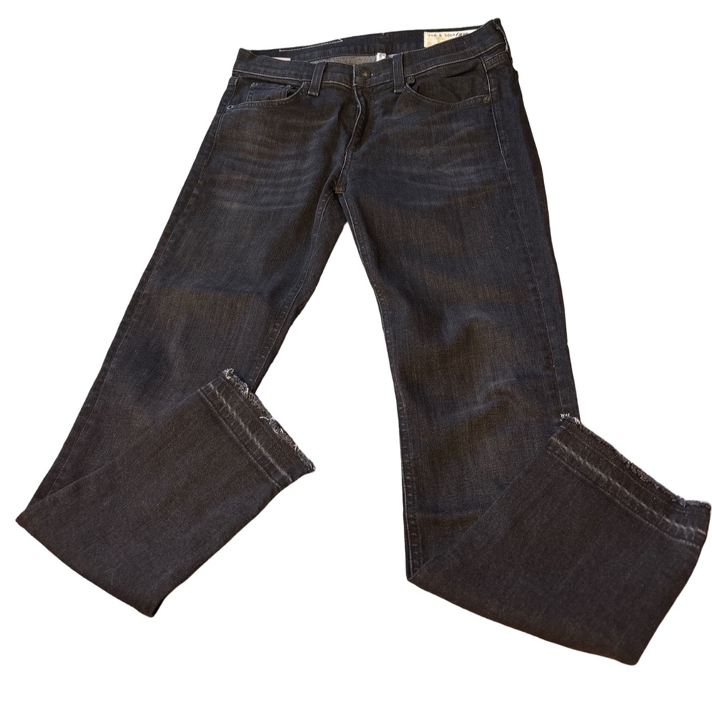 rag & bone black Dre Capri Straight Leg Mid Rise Jeans 27